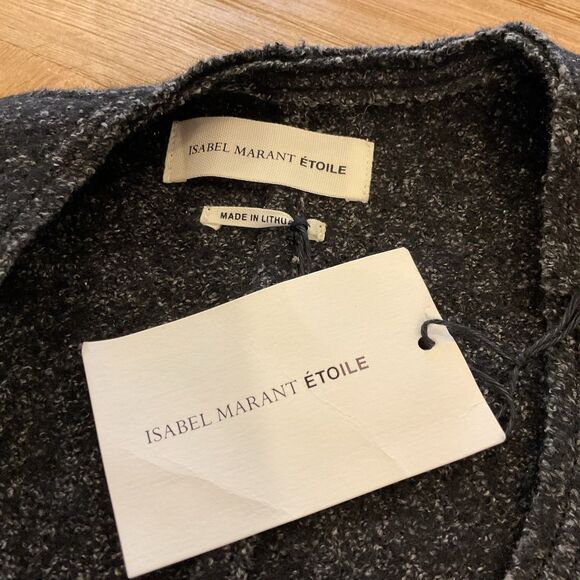 Isabel Marant Étoile Denzel Wool Jacket Blazer Gray FR 42 (Approx. US 8-10) - Picture 5 of 9